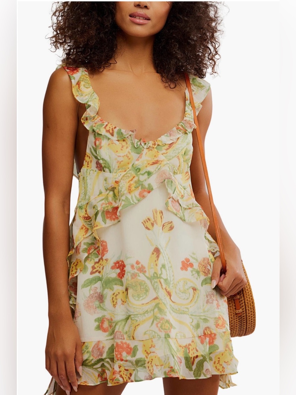Free People Bali Flora Mini Dress NWT